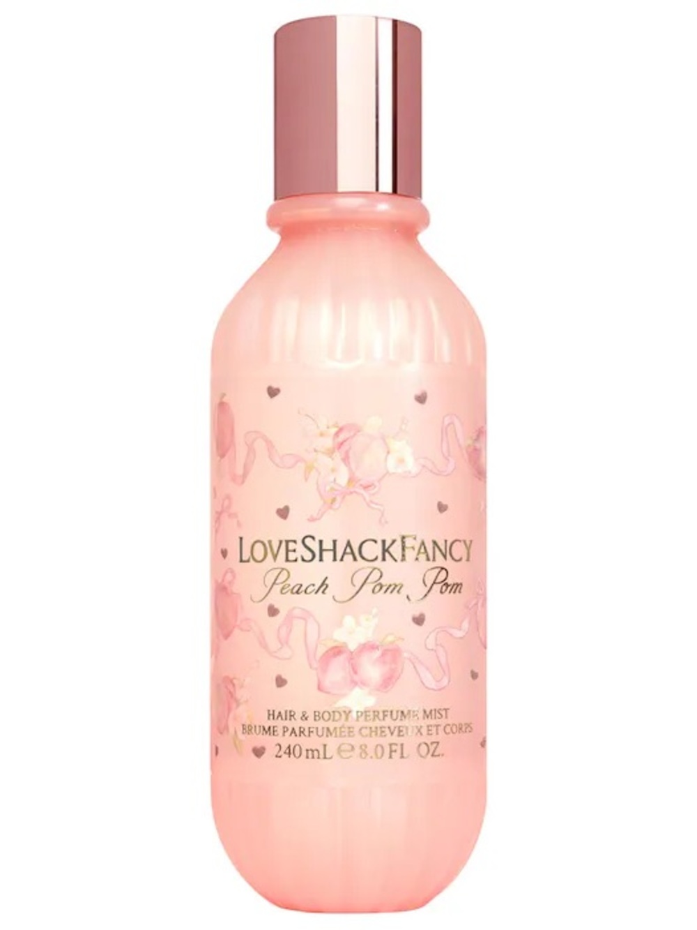 LoveShackFancy Peach Pom Pom Hair & Body Perfume Mist